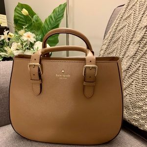 KATE SPADE Tan Structured Handbag